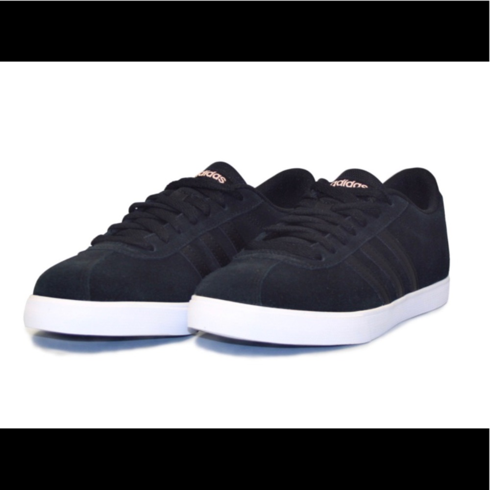 New w/out tag, black adidas, with black stripes.